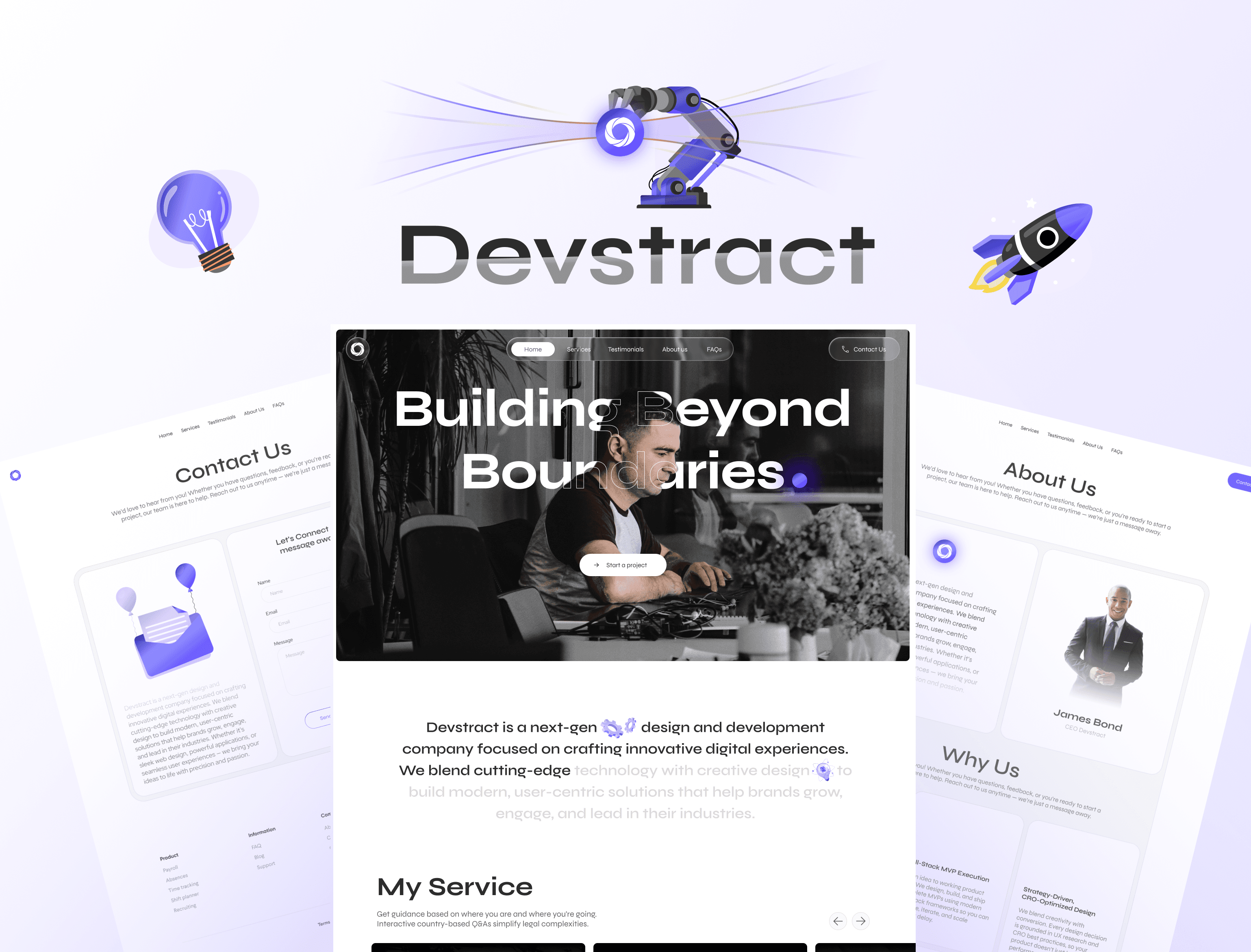 Devstract application screenshot