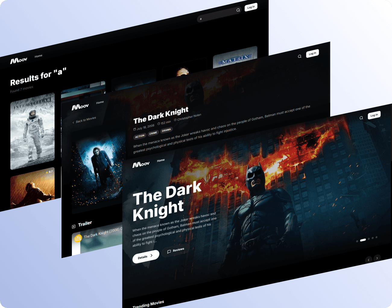 Moov application screenshot